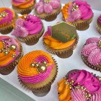 Celebration Cupcakes 'Pinks & Orange' colours